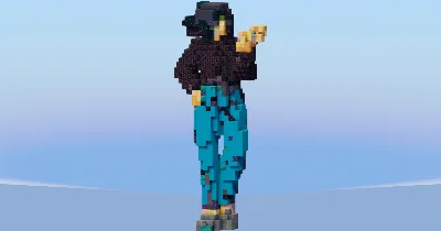 Maki Zenin from Jujutsu Kaizen — Minecraft Build by LeonisBuilds