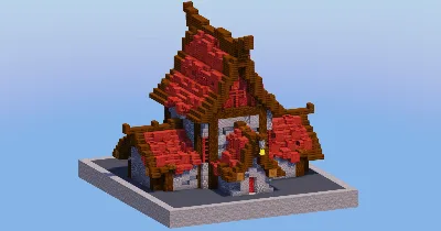 Mangrove Red Medieval House 5 — Minecraft Build by LeonisBuilds