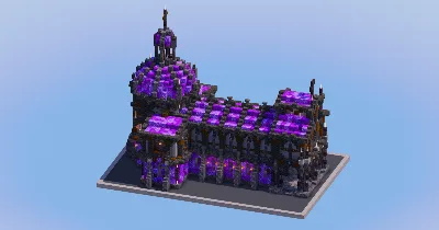 Dark Amethyst Medieval Church — Minecraft Build by LeonisBuilds