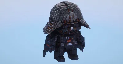 Darth vader from Star Wars — Minecraft Build by LeonisBuilds