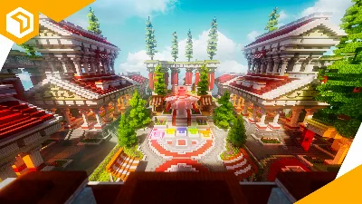 Olympus Hub — Minecraft Build by BlockyVerse
