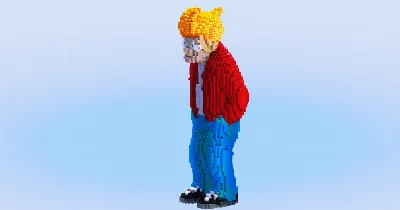 Fry from Futurama — Minecraft Build by LeonisBuilds