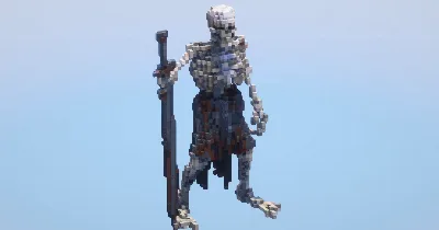 Skeleton‎ — Minecraft Build by LeonisBuilds