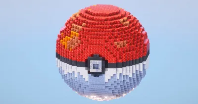 Pokeball‎ — Minecraft Build by LeonisBuilds