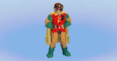 Robin from DC Comics — Minecraft Build by LeonisBuilds