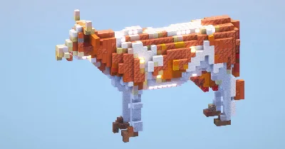 Cow Small‎ — Minecraft Build by LeonisBuilds