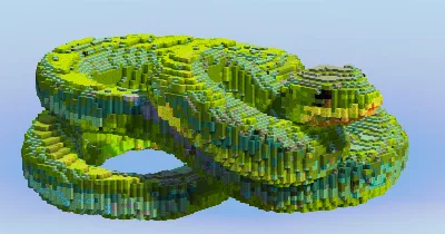 Green Snake — Minecraft Build by LeonisBuilds