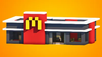 McDonald's  Shop - Simple with Interior — Minecraft Build by RaekonBuilds