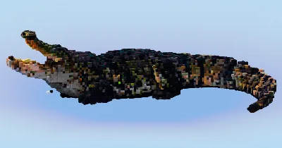 Crocodile — Minecraft Build by LeonisBuilds