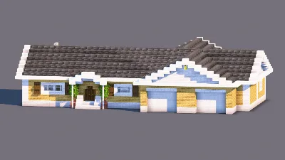 Modern Suburban Ranch House | Family Home — Minecraft Build by RaekonBuilds