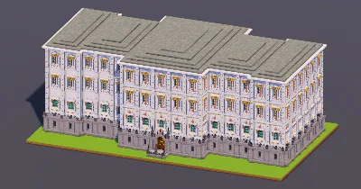 White Baroque Palace — Minecraft Build by MellowHat