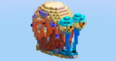 Gary from Spongebob — Minecraft Build by LeonisBuilds