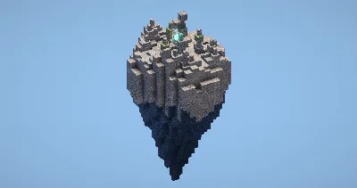 Flying Stone Island — Minecraft Build by LeonisBuilds