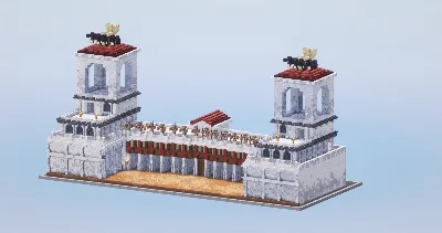 Roman Gate — Minecraft Build by LeonisBuilds