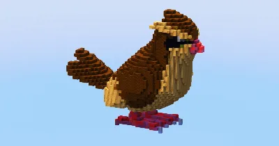 Pidgey — Minecraft Build by LeonisBuilds