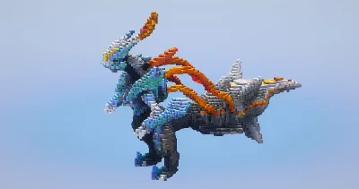 White Kyurem — Minecraft Build by LeonisBuilds