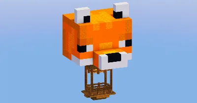 Fox Hot Air Balloon — Minecraft Build by LeonisBuilds