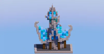 Icy Medieval Fantasy House 4 — Minecraft Build by LeonisBuilds