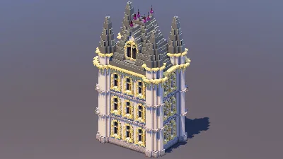 Gothic Castle Tower — Minecraft Build by MellowHat