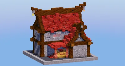 Mangrove Red Medieval House 8 — Minecraft Build by LeonisBuilds