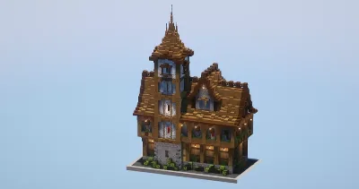Medieval Town Hall — Minecraft Build by LeonisBuilds