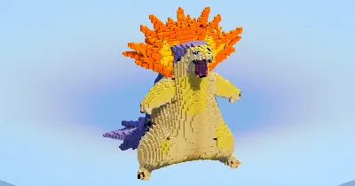 Typhlosion — Minecraft Build by LeonisBuilds