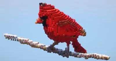 Red Bird‎ — Minecraft Build by LeonisBuilds
